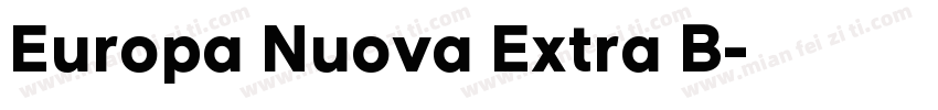 Europa Nuova Extra B字体转换